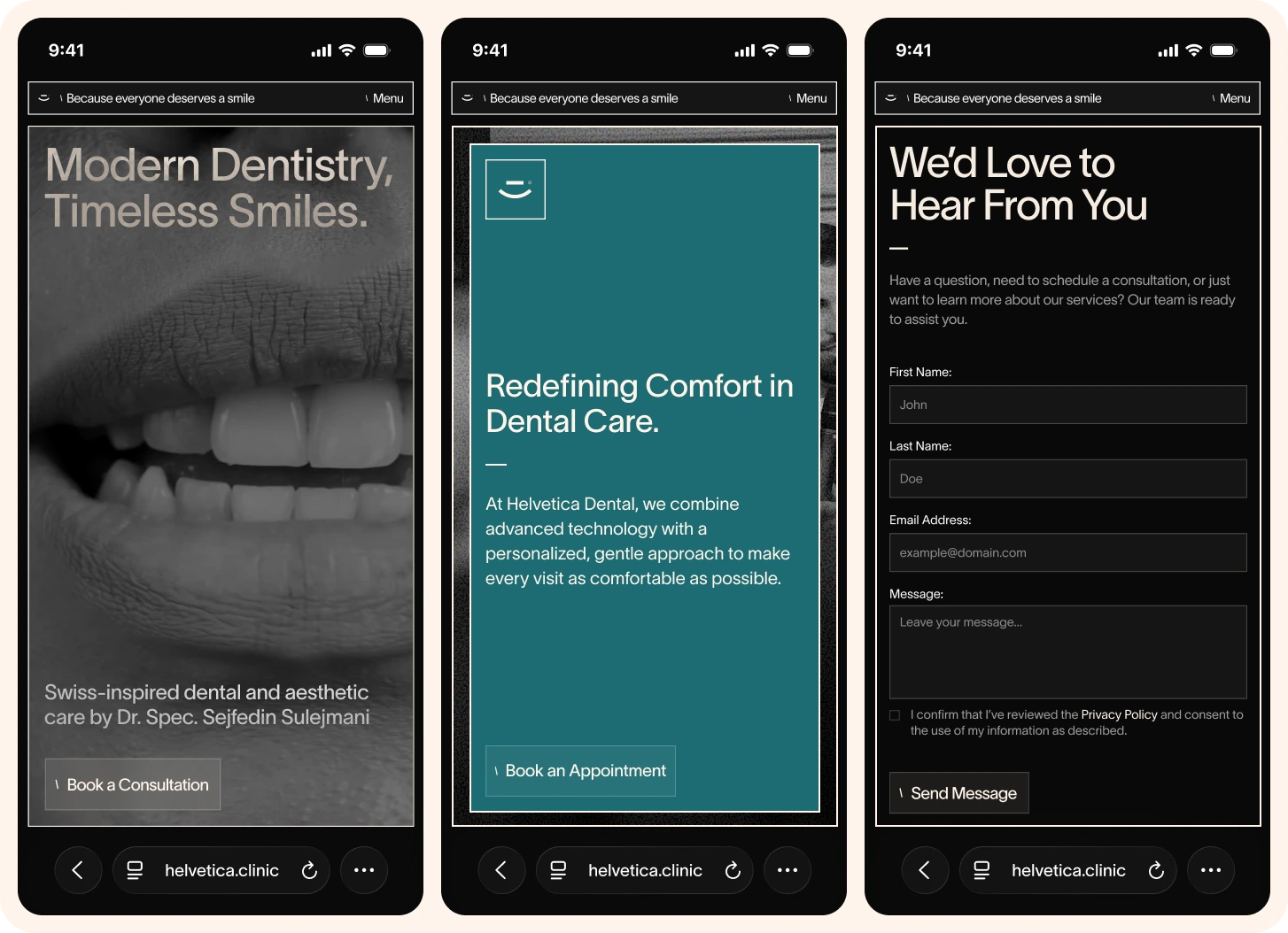 Helvetica mobile